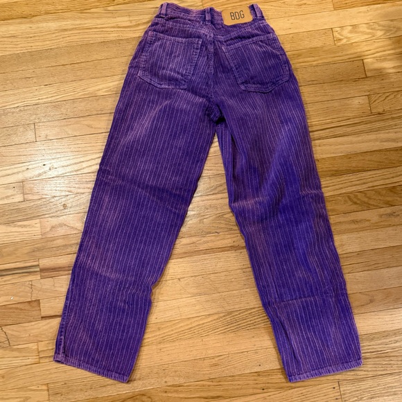 BDG Purple Corduroy High-Rise Baggy Pants – Size 25 - Picture 4 of 5